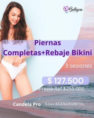 Piernas Completas + Rebaje Bikini (3 Sesiones)
